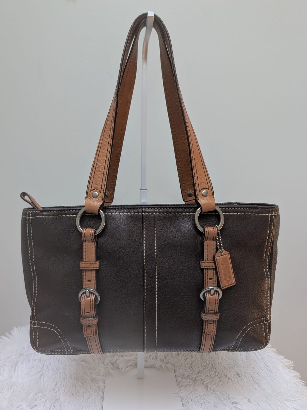 Coach Chelsea Tote In Brown And Tan